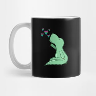 Polysexual Pride Dinosaur Mug